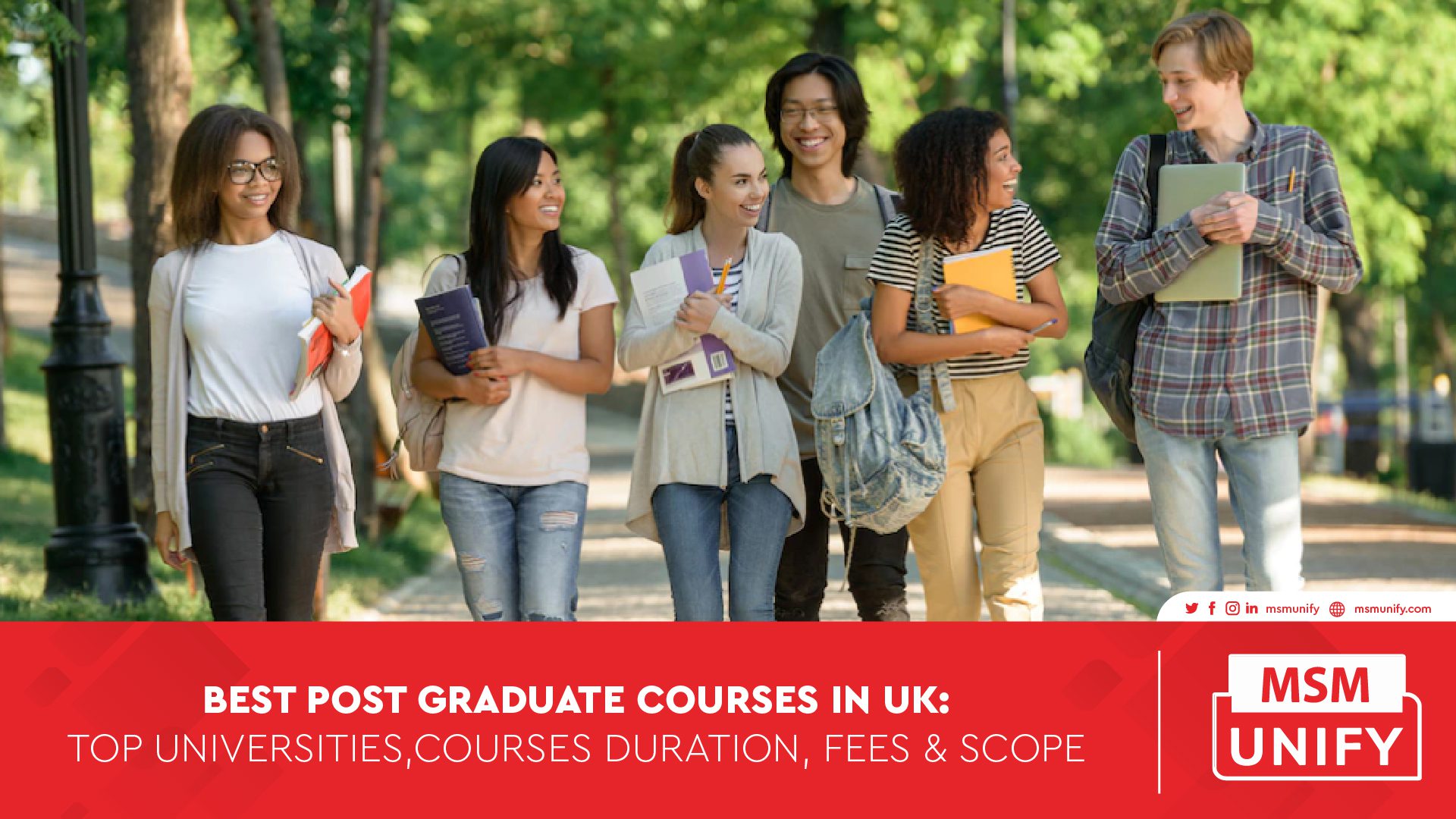 MSM Unify Best Post Graduate Courses in UK Top Universities Course Duration Fees Scope